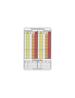 ERIMA Spielnotizkarten Fussball weiß