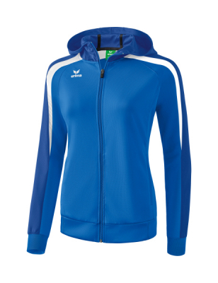 ERIMA Damen Liga 2.0 Trainingsjacke mit Kapuze new royal/true blue/weiß