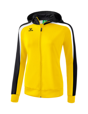 ERIMA Damen Liga 2.0 Trainingsjacke mit Kapuze gelb/schwarz/weiß