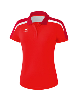 ERIMA Damen Liga 2.0 Poloshirt rot/dunkelrot/weiß