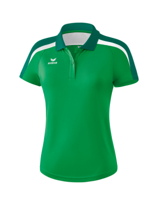 ERIMA Damen Liga 2.0 Poloshirt smaragd/evergreen/weiß