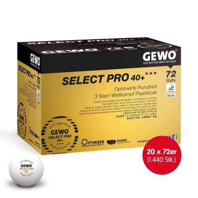 Gewo Wettkampfball Select Pro 40+ *** 20x 72er Karton