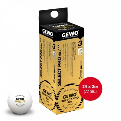 Gewo Wettkampfball Select Pro 40+ *** 24x 3er Schachtel