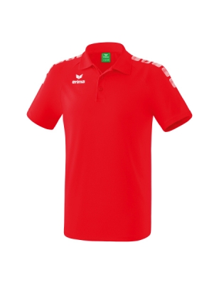 ERIMA Essential 5-C Poloshirt rot/weiß