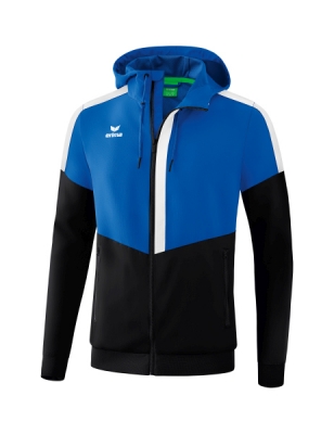 ERIMA Squad Tracktop Jacke mit Kapuze new royal/schwarz/weiß