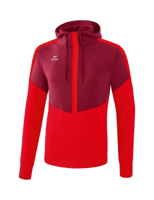 ERIMA Squad Kapuzensweat bordeaux/rot