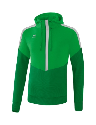 ERIMA Squad Kapuzensweat fern green/smaragd/silver grey