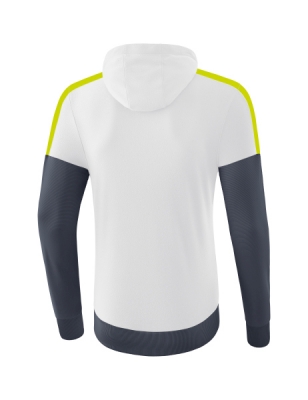 ERIMA Squad Kapuzensweat weiß/slate grey/bio lime