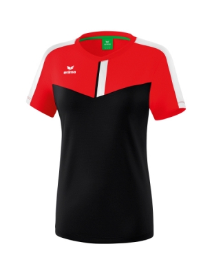 ERIMA Damen Squad T-Shirt rot/schwarz/weiß