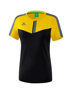 ERIMA Damen Squad T-Shirt gelb/schwarz/slate grey