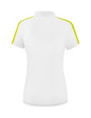 ERIMA Damen Squad Poloshirt weiß/slate grey/bio lime