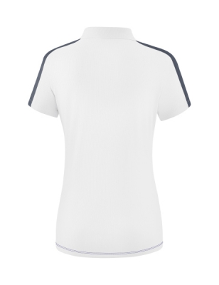 ERIMA Damen Squad Poloshirt weiß/new navy/slate grey