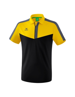 ERIMA Squad Poloshirt gelb/schwarz/slate grey
