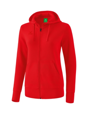 ERIMA Damen Kapuzensweatjacke rot