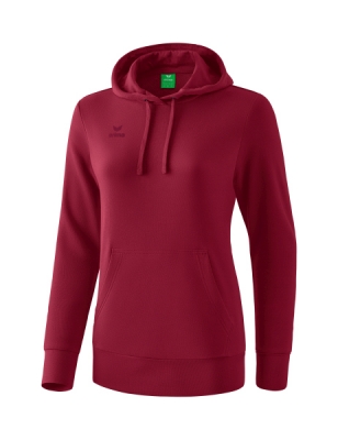 ERIMA Damen Kapuzensweat bordeaux