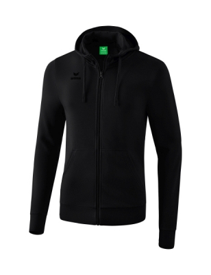 ERIMA Kapuzensweatjacke schwarz