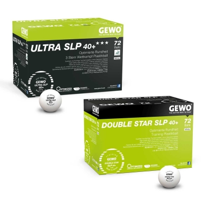 GEWO Ball-Set je 1x Ultra SLP 40+*** + Double Star 40+ 72er