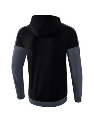 ERIMA Herren Squad Tracktop Jacke mit Kapuze SQUAD schwarz/slate grey (Sonderposten)