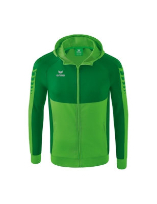 ERIMA Six Wings Trainingsjacke mit Kapuze green/smaragd