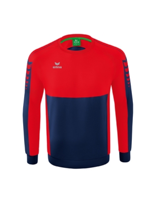 ERIMA Six Wings Sweatshirt new navy/rot