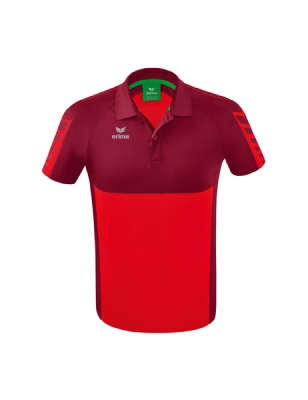 ERIMA Six Wings Poloshirt rot/bordeaux