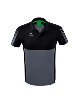 ERIMA Six Wings Poloshirt slate grey/schwarz