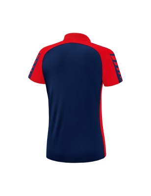 ERIMA Damen Six Wings Poloshirt new navy/rot