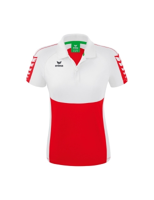 ERIMA Damen Six Wings Poloshirt rot/weiß