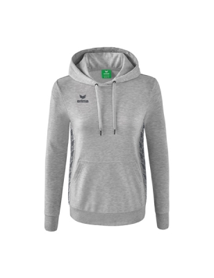 ERIMA Damen Essential Team Kapuzensweat hellgrau melange/slate grey