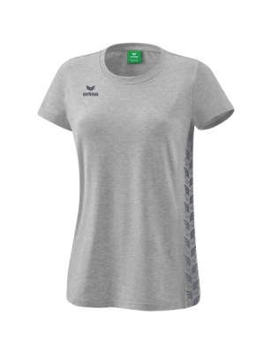 ERIMA Damen Essential Team T-Shirt hellgrau melange/slate grey