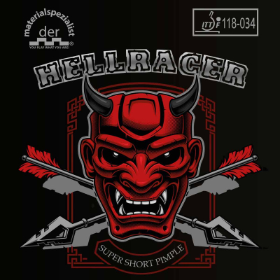 Der Materialspezialist Belag Hellracer (Kurznoppe)