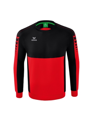 ERIMA Six Wings Sweatshirt rot/schwarz