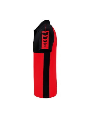 ERIMA Six Wings Poloshirt rot/schwarz