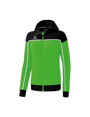 ERIMA Damen CHANGE by erima Trainingsjacke mit Kapuze green/schwarz/weiß