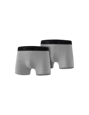 ERIMA 2-Pack Boxershorts grau melange