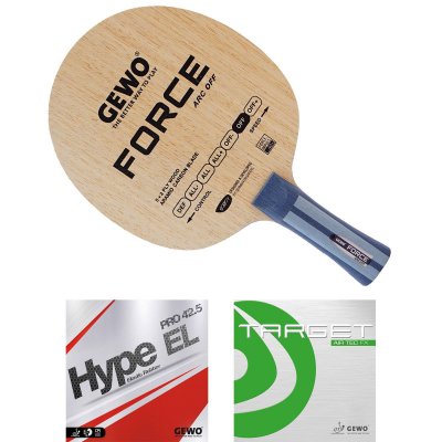 GEWO Schläger: Holz Force ARC mit Hype EL Pro 42.5 + Target airTEC L