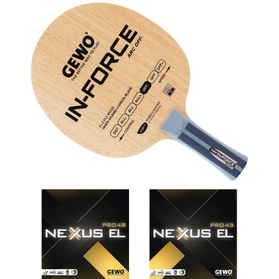 GEWO Schläger: Holz In-Force ARC mit Nexxus EL Pro48 + Nexxus EL Pro43