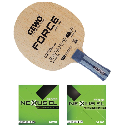 GEWO Schläger: Holz Force ARC mit Nexxus EL Pro53 SupSel + Nexxus EL Pro50 SupSelect