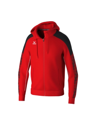 ERIMA EVO STAR Trainingsjacke mit Kapuze rot/schwarz