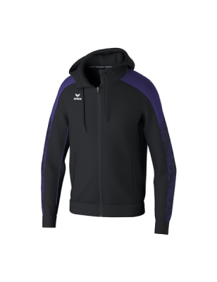 ERIMA EVO STAR Trainingsjacke mit Kapuze schwarz/ultra violet