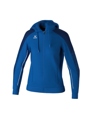 ERIMA Damen EVO STAR Trainingsjacke mit Kapuze new royal/new navy