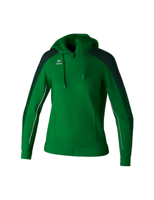 ERIMA Damen EVO STAR Trainingsjacke mit Kapuze smaragd/pine grove