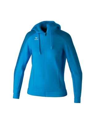 ERIMA Damen EVO STAR Trainingsjacke mit Kapuze curacao/mykonos