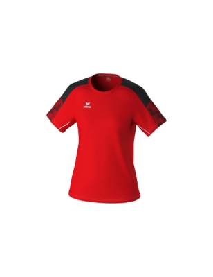 ERIMA Damen EVO STAR T-Shirt rot/schwarz