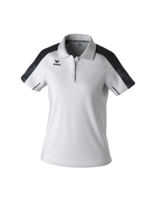 ERIMA Damen EVO STAR Poloshirt weiß/schwarz