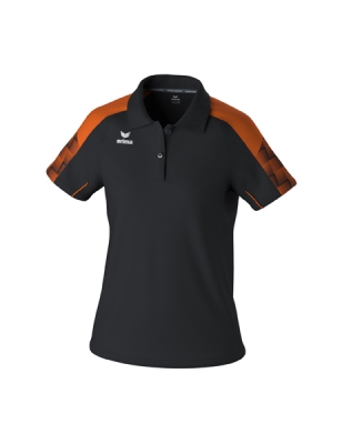 ERIMA Damen EVO STAR Poloshirt schwarz/orange