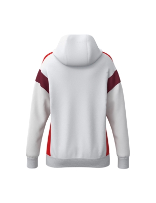 ERIMA Damen CELEBRATE 125 Training Jacket with hood weiß/rot