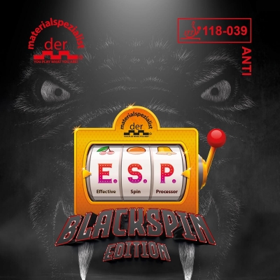 der materialspezialist Belag E.S.P. BlackSpin Edition (Anti)