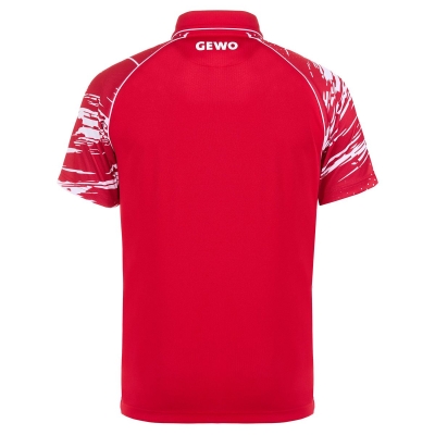 GEWO Poloshirt Marmo II rot/weiß