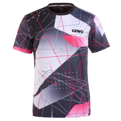 GEWO T-Shirt Lugo I schwarz/pink